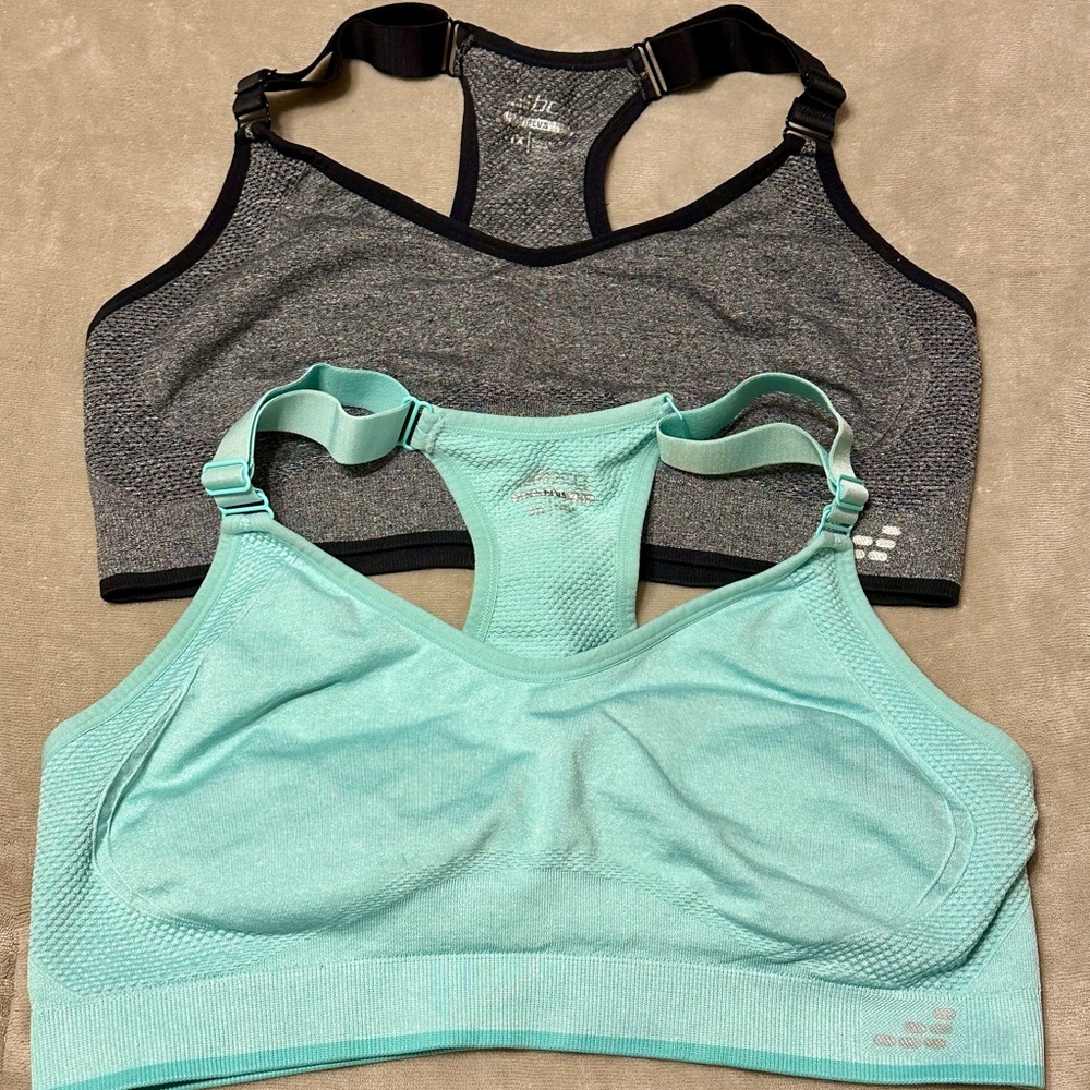 2 BCG Lightweight Sports Bras 1X